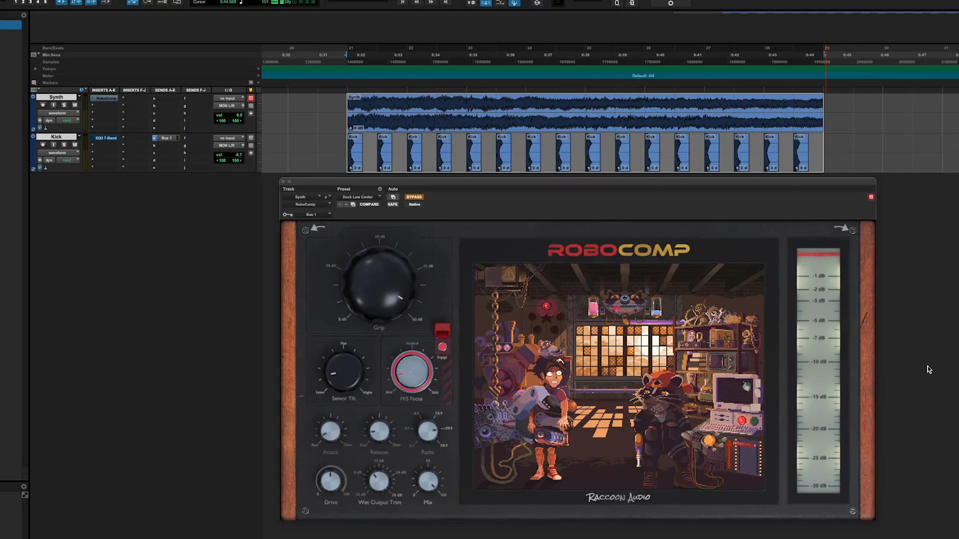RoboComp developer walkthrough in a DAW session