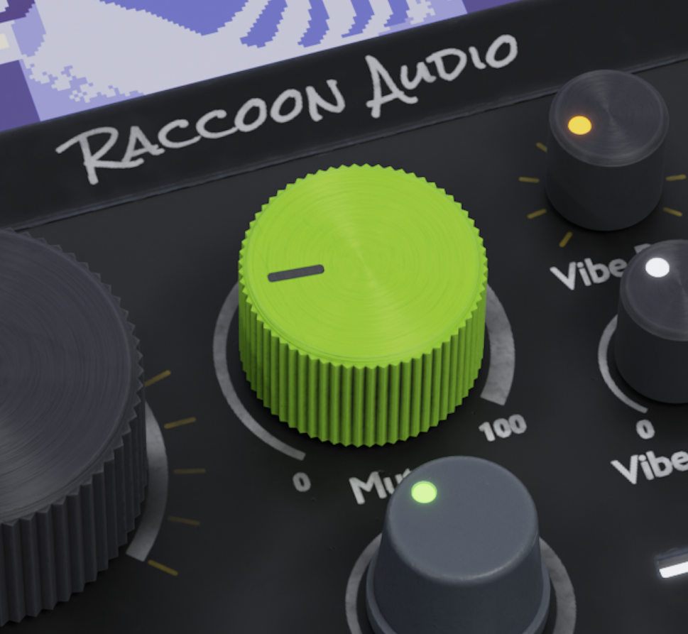 Mutate knob close-up