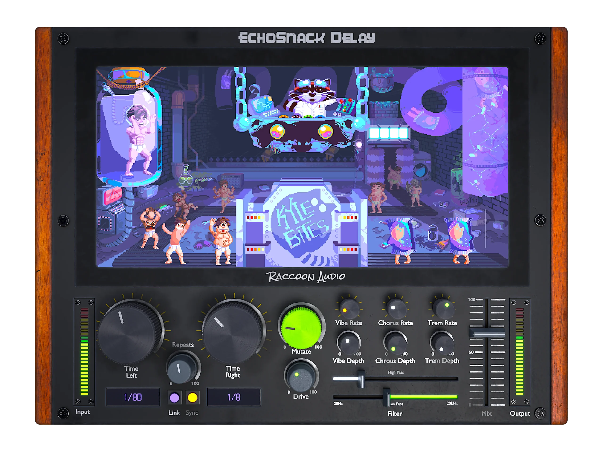 EchoSnack Delay – top-down view