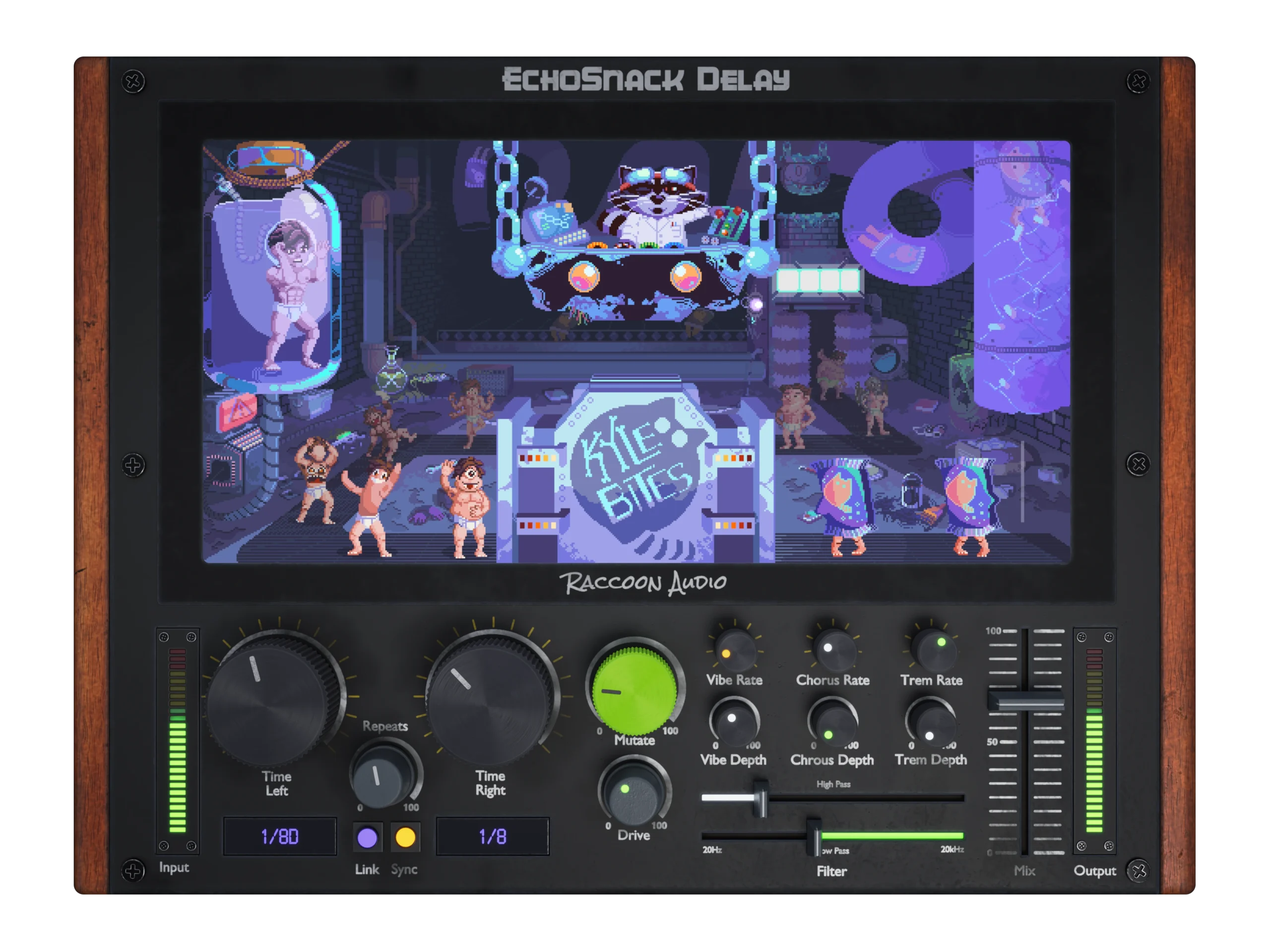 EchoSnack Delay – top-down view